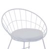 vidaXL Chaises de bar lot de 2 blanc similicuir