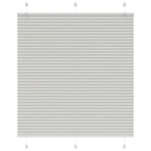 vidaXL Store pliss&eacute; gris clair 120x150cm largeur du tissu 119,4cm
