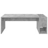 vidaXL Table basse Gris b&eacute;ton 101,5 x 50 x 37 cm Bois d'ing&eacute;nierie