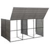 vidaXL Abri de poubelle triple Anthracite 229x78x120cm R&eacute;sine tress&eacute;e