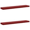 vidaXL Coussins de banc 2 pi&egrave;ces VUGHT 2 pcs 100 % polyester Bordeaux