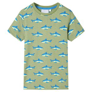 vidaXL T-shirt pour enfants kaki clair 104