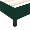 vidaXL Cadre de lit sans matelas vert fonc&eacute; 140x190 cm velours