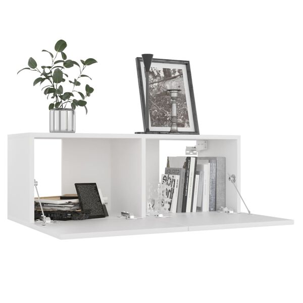 vidaXL Ensemble de meubles TV 6 pcs Blanc Bois d'ing&eacute;nierie