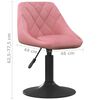 vidaXL Tabouret de bar Rose 46 x 44 x (62.5-77.5) cm Faux cuir