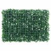 &nbsp;vidaXL Cl&ocirc;ture &agrave; feuilles d'arbustes artificiels 24 pcs Vert 40x60 cm