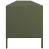 vidaXL Meuble TV vert olive 202x39x43,5 cm acier lamin&eacute; &agrave; froid
