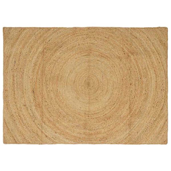 vidaXL Tapis de surface Rectangulaire Marron 140 x 200 cm Jute