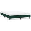 vidaXL Cadre de lit sans matelas vert fonc&eacute; 140x210 cm velours