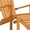vidaXL Chaise de jardin Adirondack et repose-pieds bois de teck solide