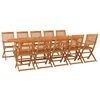 vidaXL Ensemble &agrave; manger de jardin 11 pcs 280x90x75 cm bois d'acacia