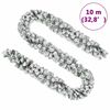 vidaXL Guirlande de Noël avec neige floquée Vert 10 m PVC