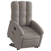 vidaXL Fauteuil inclinable taupe tissu