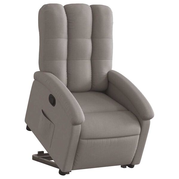 vidaXL Fauteuil inclinable taupe tissu