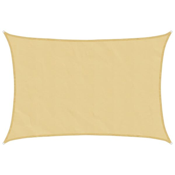 vidaXL Voile d'ombrage sable 3x2 m 100 % polyester oxford