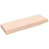 vidaXL &Eacute;tag&egrave;re murale 60x20x4 cm bois de ch&ecirc;ne massif non trait&eacute;
