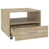 vidaXL Table basse chêne sonoma 55x55x40 cm bois d'ingénierie