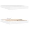 vidaXL Cadre de lit avec matelas avec matelas 2 pcs Blanc PVC