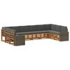 vidaXL Ensemble de canap&eacute;s d'ext&eacute;rieur 10 pcs Naturel et Anthracite