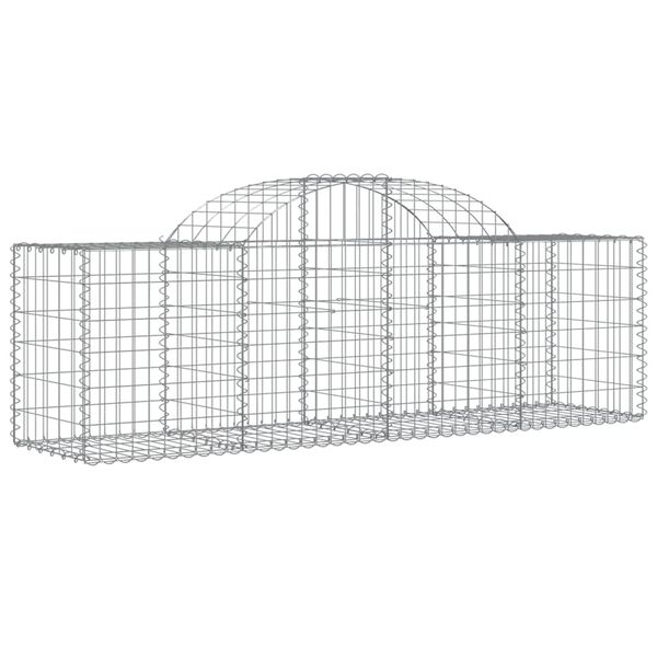 vidaXL Paniers &agrave; gabions arqu&eacute;s 6 pcs 200x50x60/80 cm Fer galvanis&eacute;