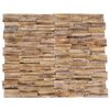 vidaXL Panneaux de rev&ecirc;tement mural 3D 10 pcs 1,01 m&sup2; Bois de teck