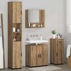 vidaXL Ensemble de mobilier de salle de bain 4 pcs Ch&ecirc;ne artisanal