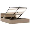 vidaXL Cadre de lit &agrave; rangement hydraulique et LED 180x200 cm