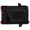 vidaXL Remorque de v&eacute;lo pour animaux de compagnie noir