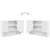 vidaXL Ensemble de mobilier de salle de bain avec tiroir 3 pcs Blanc