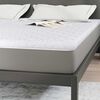 vidaXL Surmatelas en Coco Blanc 200 x 200 cm Tissu jacquard
