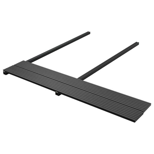 vidaXL Planche de terrasse 6 pcs Noir WPC