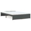 vidaXL Cadre de lit sans matelas gris bois massif 120x200 cm