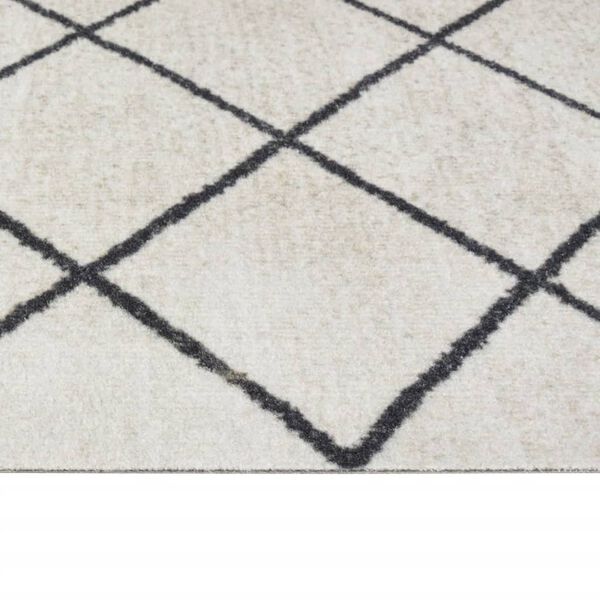 vidaXL Tapis de cuisine lavable impression carrée 60x300 cm velours