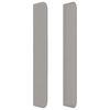 vidaXL T&ecirc;te de lit avec oreilles Gris clair 163x16x118/128 cm Tissu