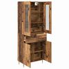 vidaXL Haut Armoire avec tiroir 2 pcs Bois ancien Bois d'ing&eacute;nierie