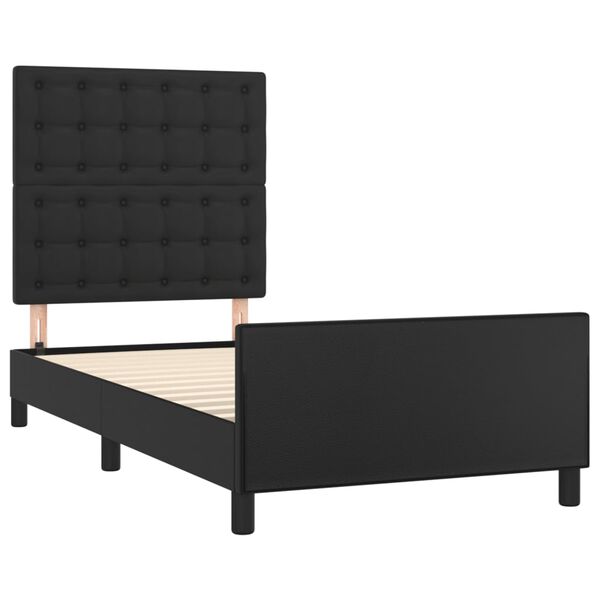 vidaXL Cadre de lit sans matelas noir 80x200 cm similicuir