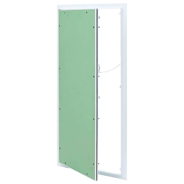 vidaXL Panneau d'Acc&egrave;s Vert et Argent 45 x 85 cm Aluminium et Pl&acirc;tre