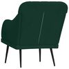 vidaXL Fauteuil Vert fonc&eacute; 63x76x80 cm Velours
