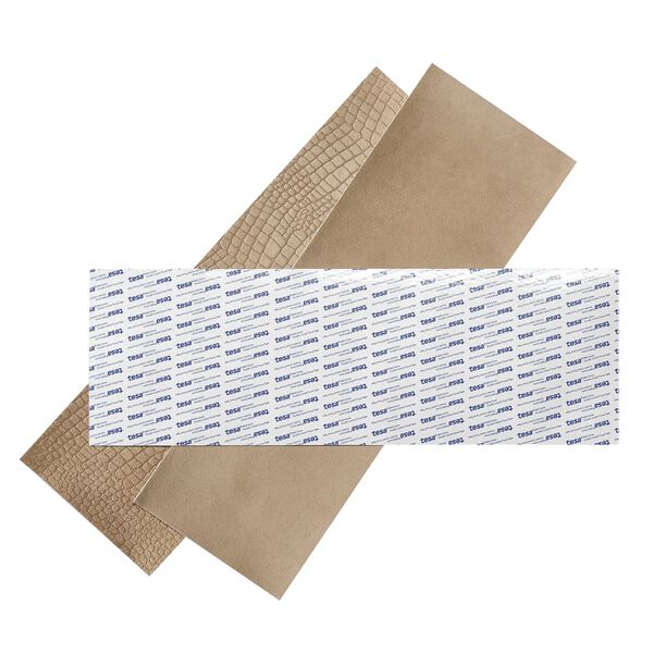 WallArt Panneaux muraux en cuir Salisbury Beige sableux 16 pcs