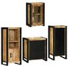 vidaXL Ensemble de mobilier de salle de bain avec &eacute;tag&egrave;re 4 pcs
