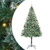 vidaXL Sapin de Noël artificiel avec 300 LED Vert 180 cm PVC et Acier