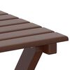 vidaXL Table d’appoint pliable marron bois de peuplier massif