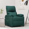 vidaXL Fauteuil inclinable Vert foncé Tissu