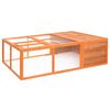 vidaXL Cage pour animaux de jardin 150x100x50 cm Bois de sapin massif