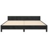 vidaXL Cadre de lit sans matelas noir velours