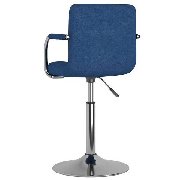 vidaXL Chaise de salle à manger Bleu Tissu