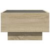 vidaXL Table basse avec LED chêne sonoma 50x50x30 cm bois d'ingénierie