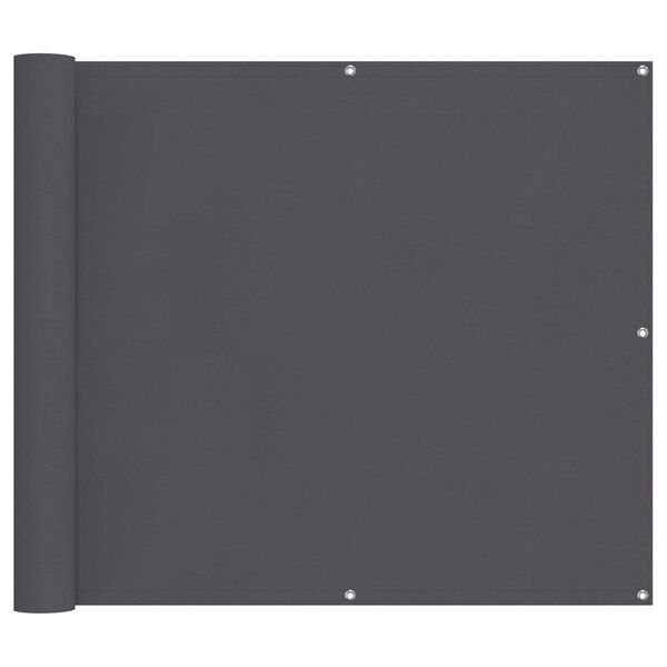 vidaXL &Eacute;cran de balcon Anthracite 100 x 600 cm Tissu Oxford