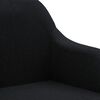 vidaXL Chaise pivotante de bureau Noir Tissu
