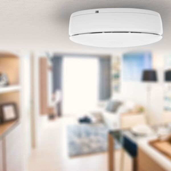 Smartwares D&eacute;tecteur de fum&eacute;e 12x9x4 cm Blanc